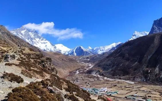 Guide enjoyed at Everest Base Camp